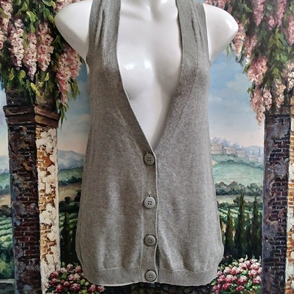 Miley Cyrus & Max Azria Woman Button Down Vest - Picture 1 of 4